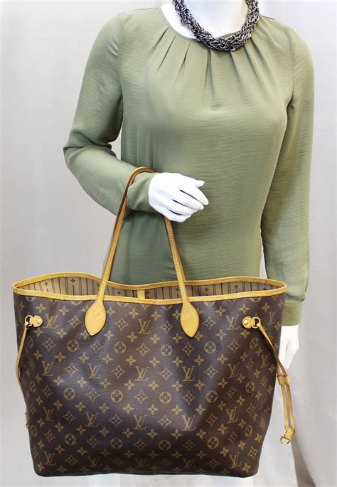 lv brown tote|louis vuitton neverfull monogram tote.